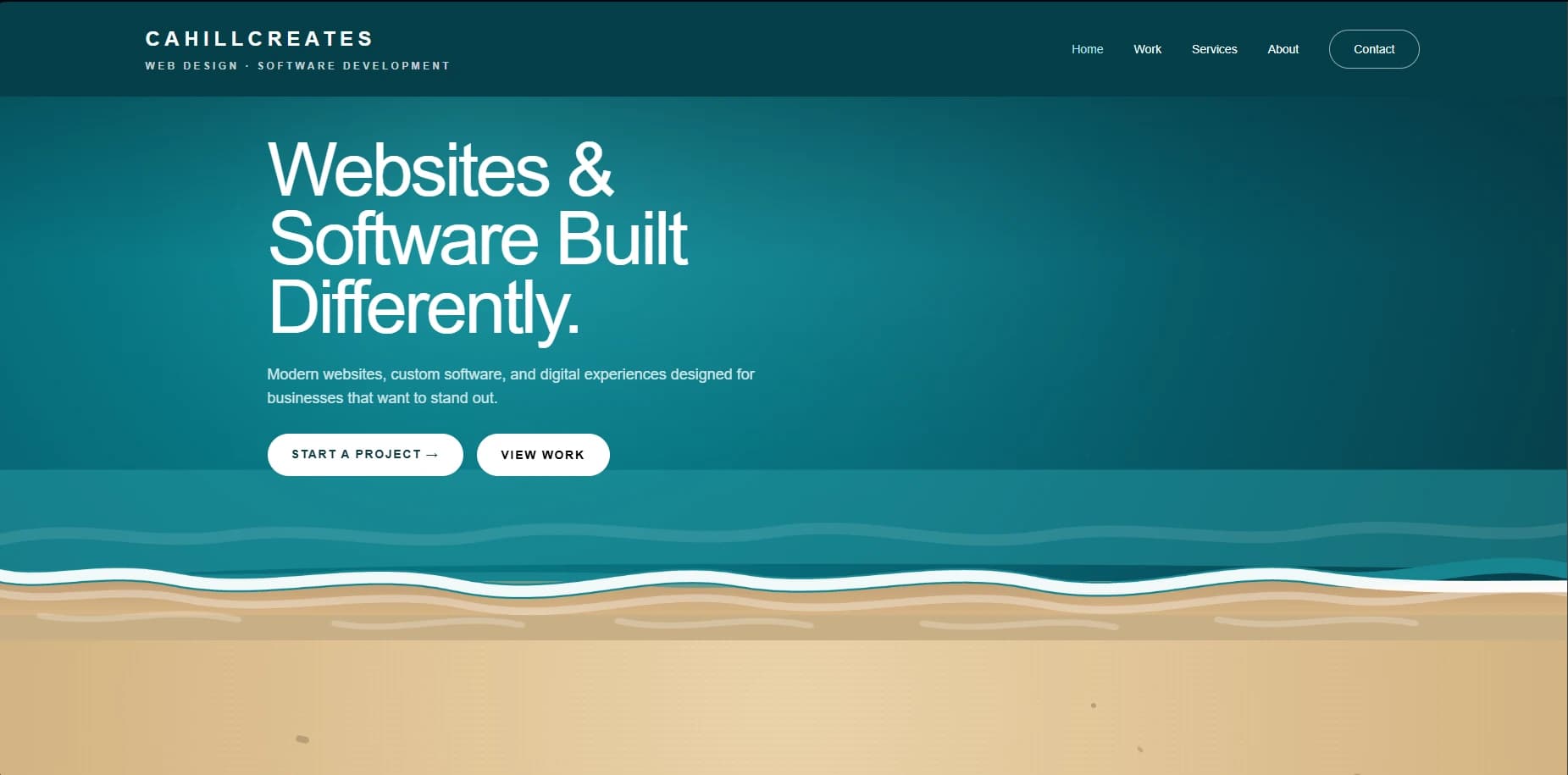 Coastal Business website design concept