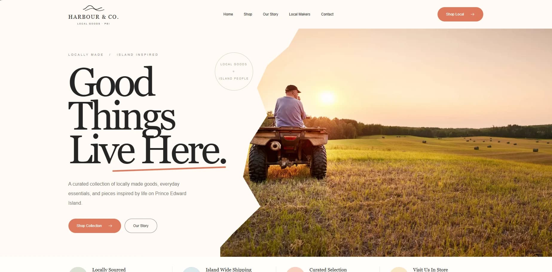 Local Commerce website design concept